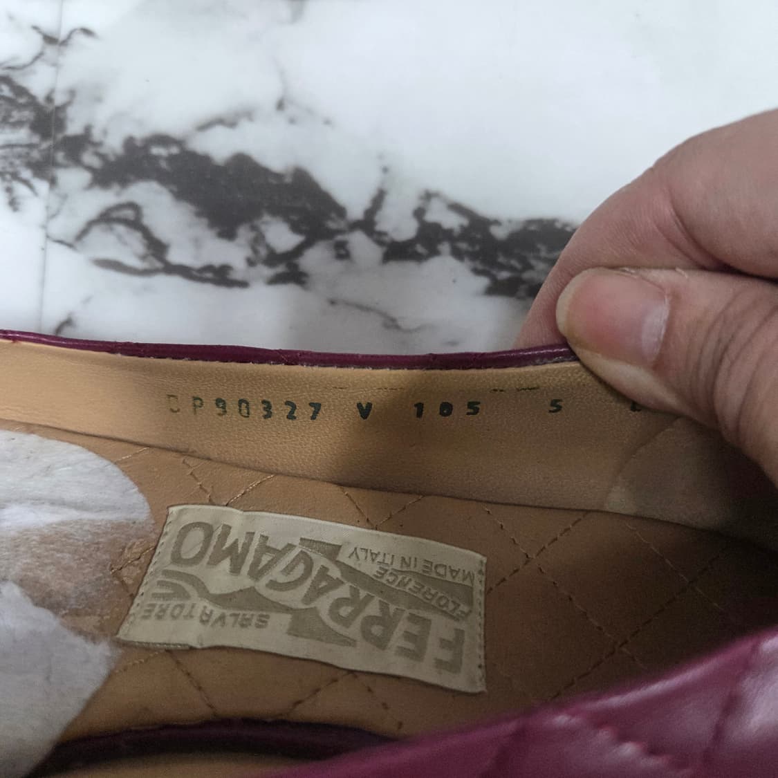 페레가모 225사이즈 리본플랫슈브 상품이미지3