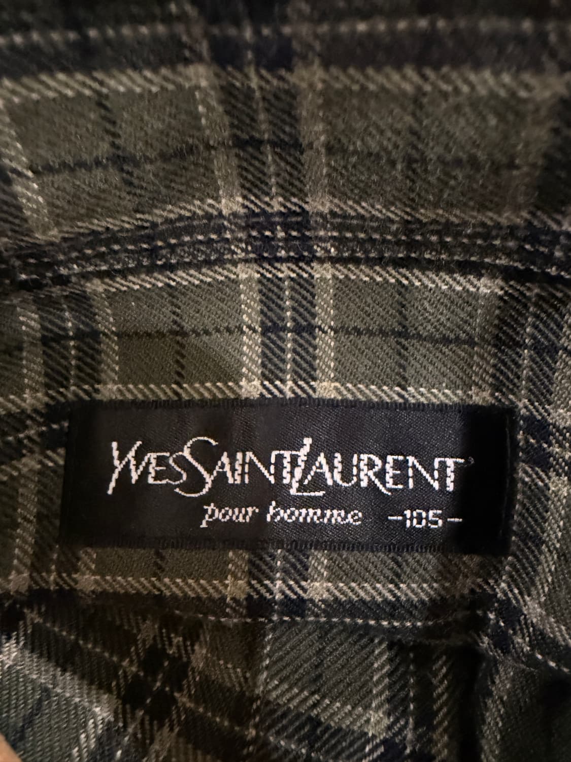 YSL 입생로랑 옴므 체크 셔츠 상품이미지4