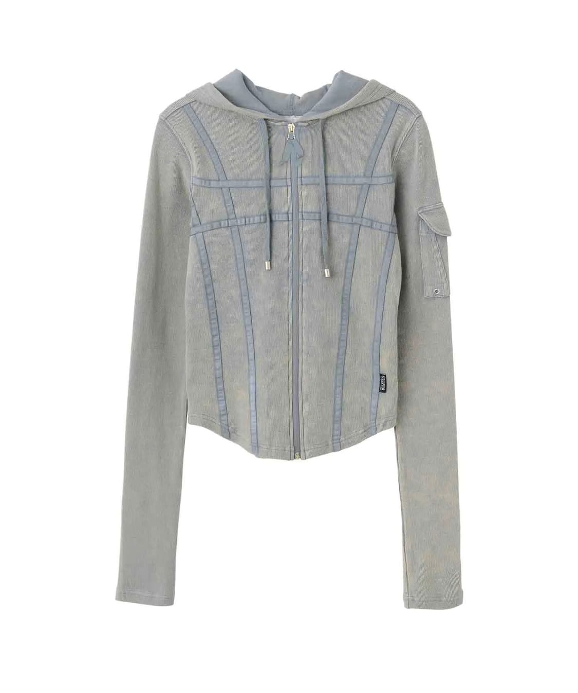 [S] 스컬프터 워시드 본디지 후디 워시드 세이지 상품이미지2