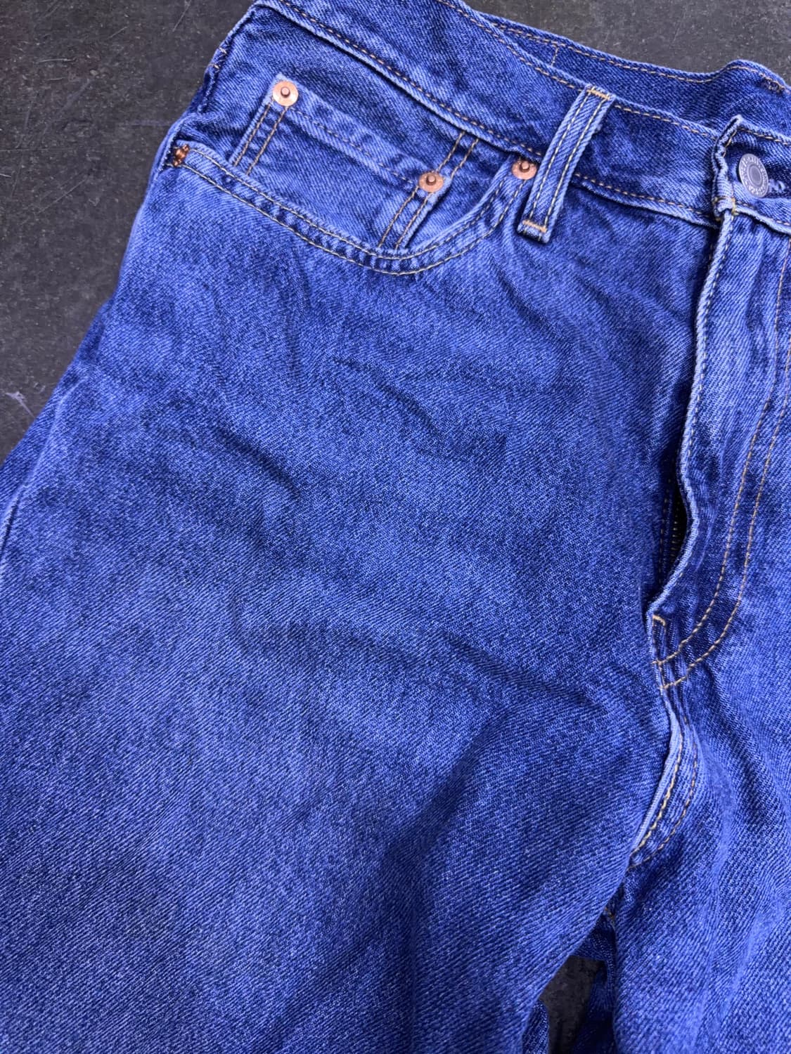 리바이스 프리미엄 스테이 루즈핏 빅E 빈티지 워싱 데님팬츠 30 상품이미지4