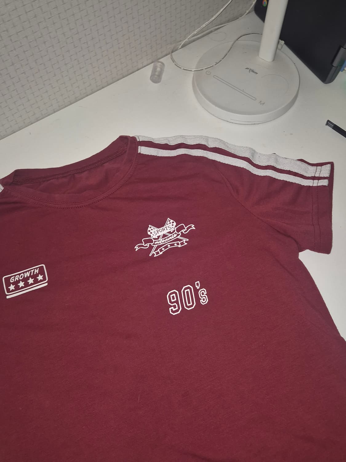 버건디 축구 유니폼  반팔 상품이미지2