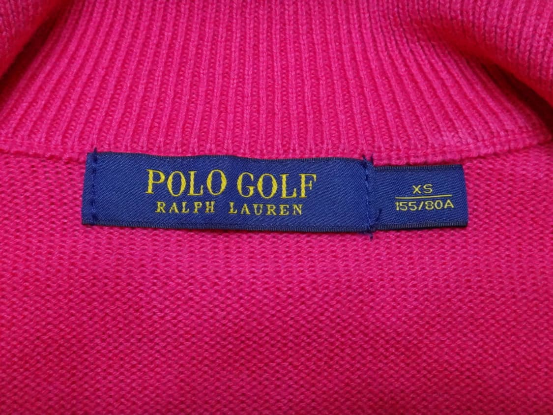 (XS) 폴로골프 빅포니 자수 여성 터틀넥 니트 집업 상품이미지8