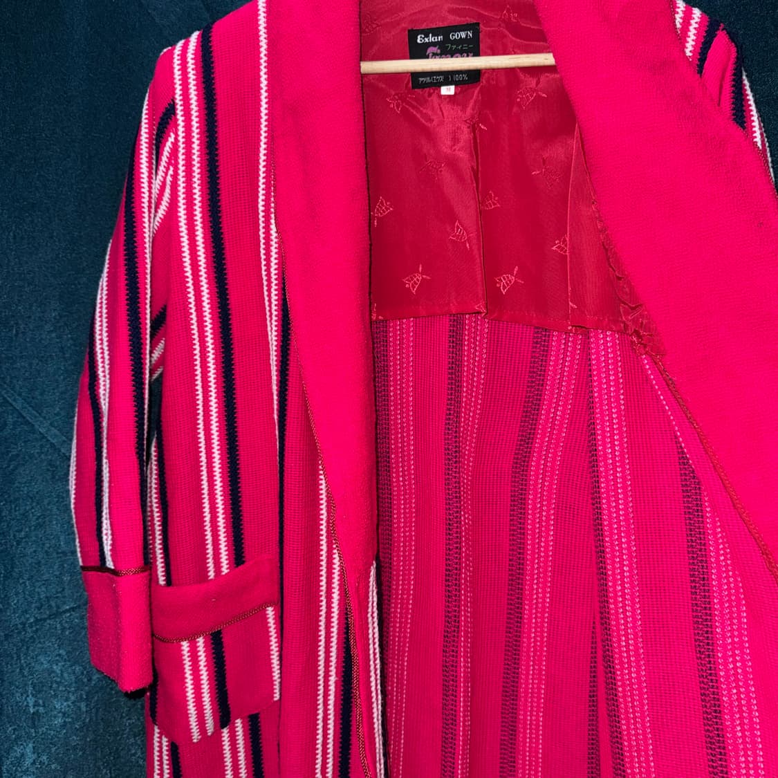 빈티지 제팬 핫핑크 호텔 가운 코트 (M)    상품이미지3