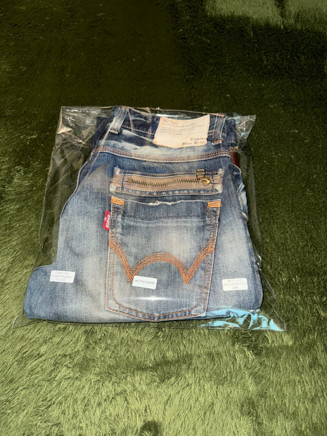 [32] EDWIN 에드윈 MADE IN JAPAN 집 포켓 데님 팬츠 상품이미지10