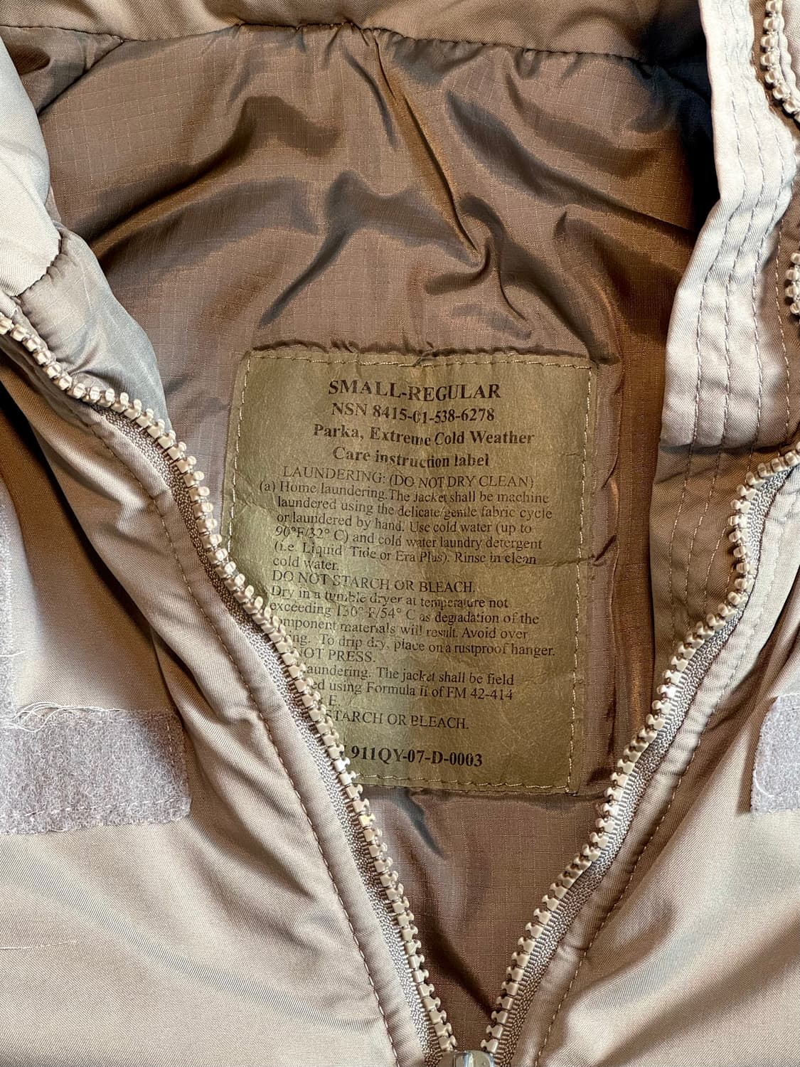 USARMY ECWCS GEN3 파카 상품이미지3