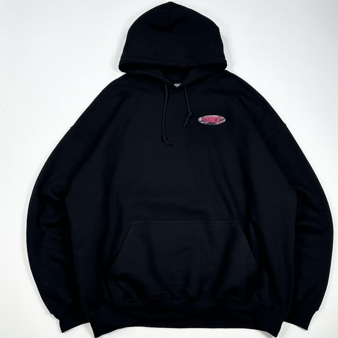 길단 박스 로고 블랙 박시 후드티 (XXL) 상품이미지2