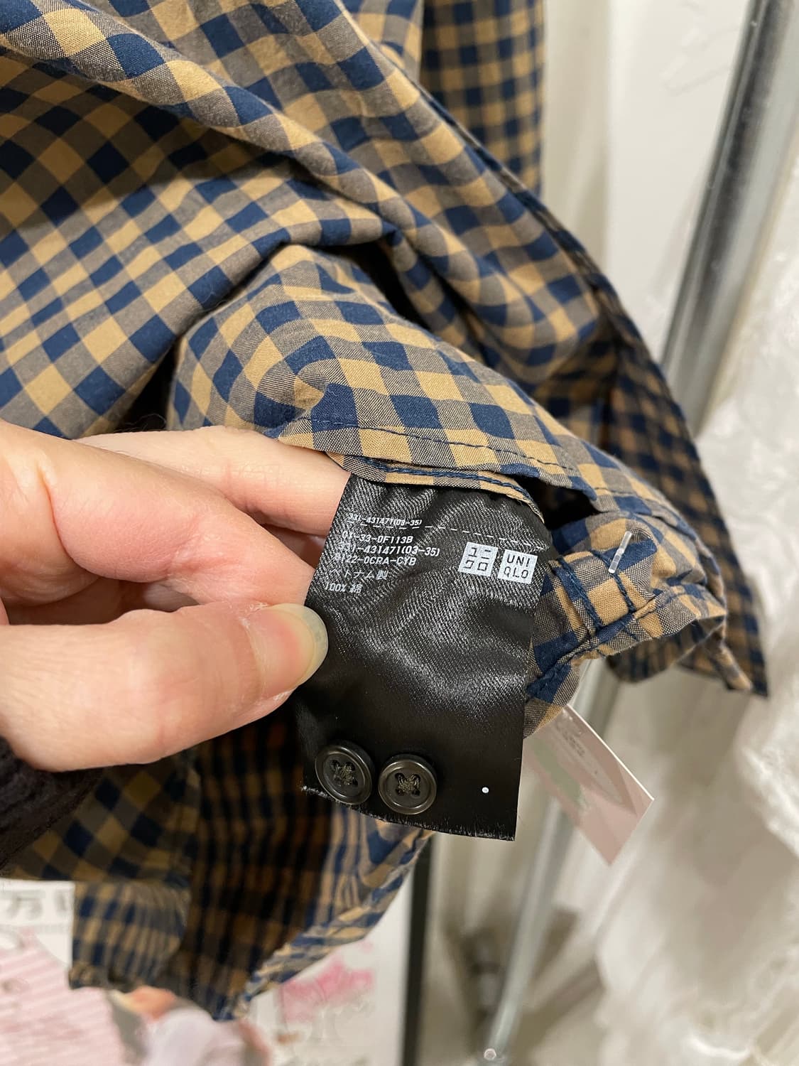 쿠키 브라운 체크 셔츠 상품이미지10