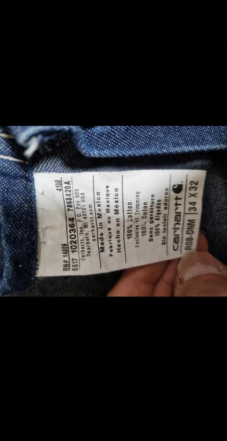 칼하트 블루 데님 오버롤 작업복 상품이미지3