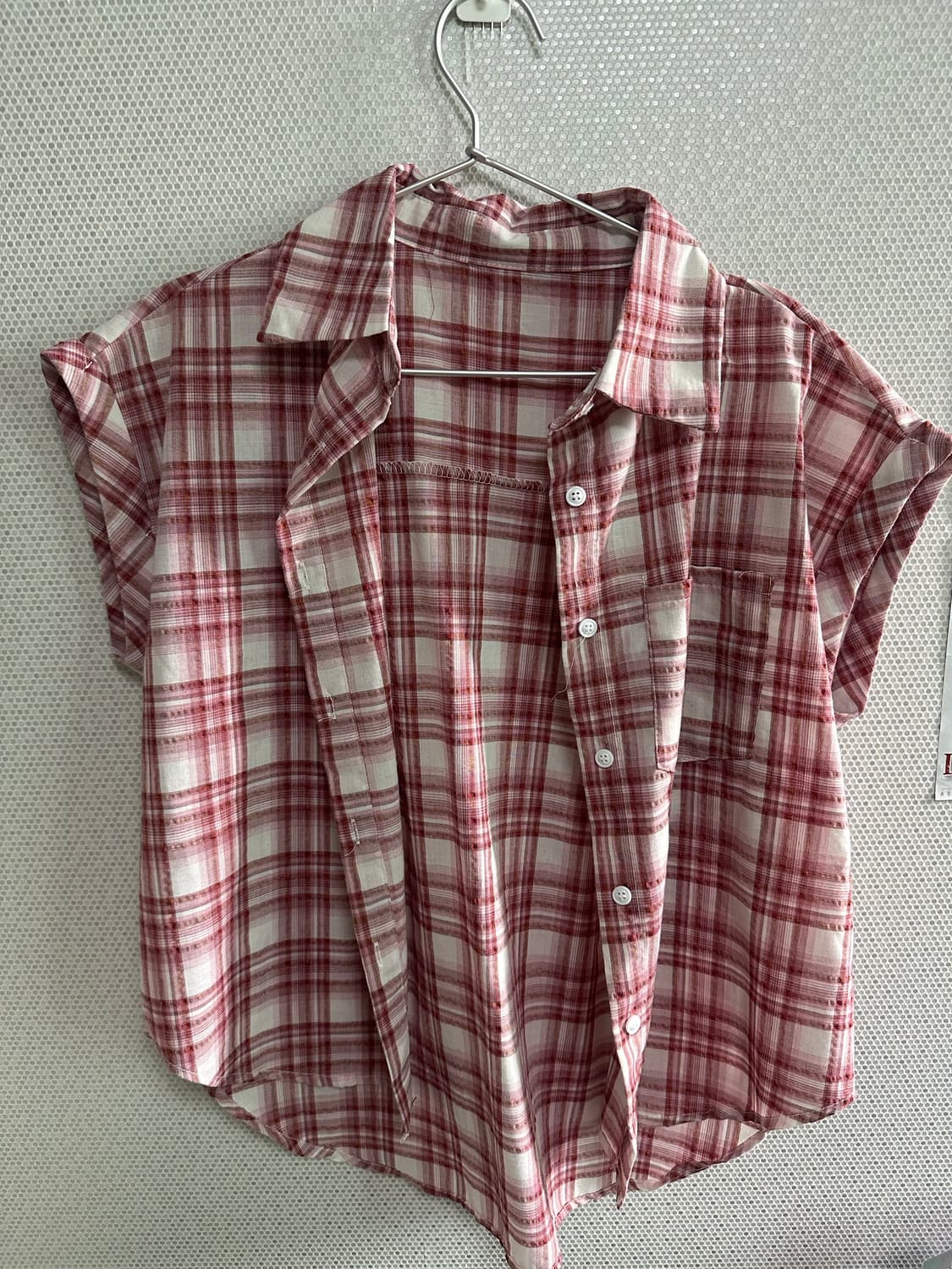 김아홉 비스켓 캡소매 체크SH 상품이미지4