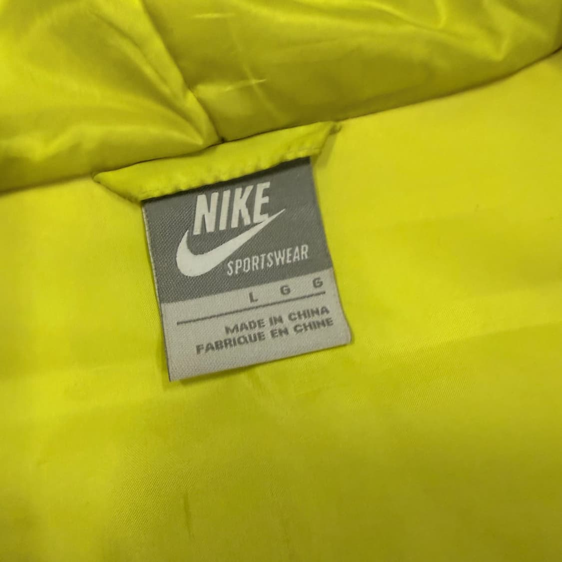 Nike 네이비 옐로우 배색 윈드러너 자켓  상품이미지4