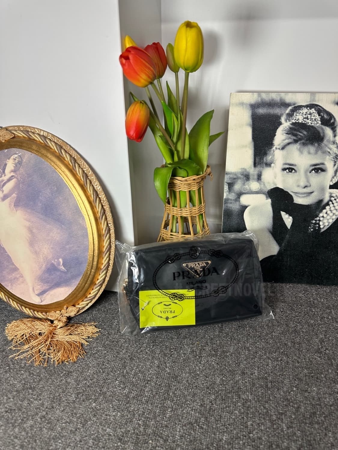 프라다 뷰티 파우치 블랙  상품이미지2