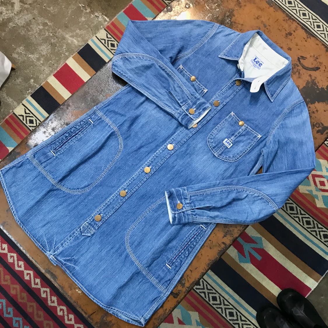 Lee 리 중청 데님 숏 셔츠원피스 롱 셔츠 여성 44 55 사이즈 상품이미지2