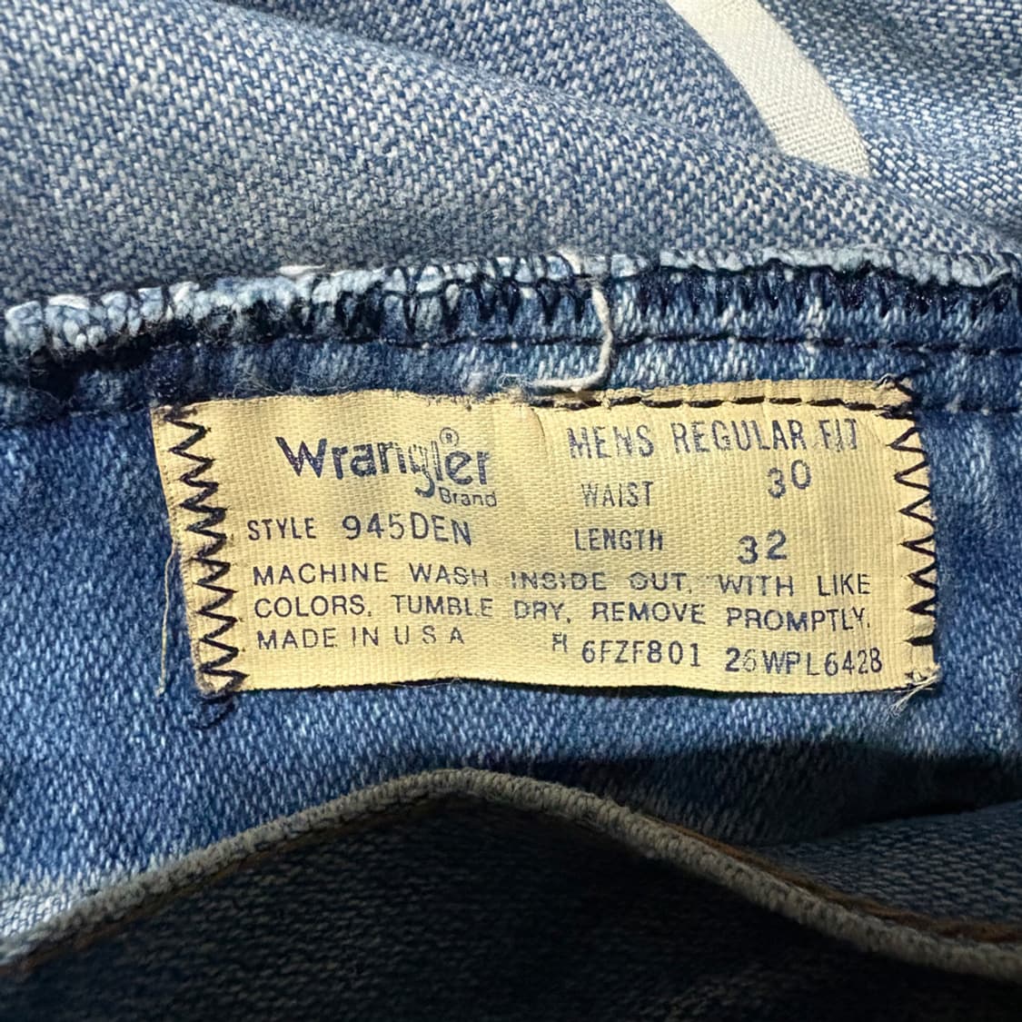 80~90s USA 랭글러 Wrangler 빈티지 부츠컷 진 상품이미지10