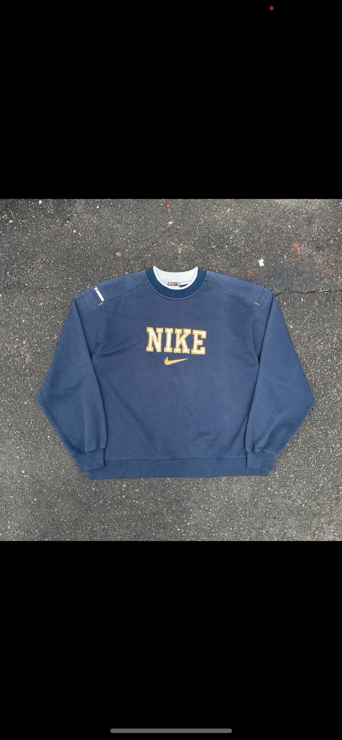 90s 나이키 올드스쿨 센터 스우시 빅로고 자수 맨투맨 스웻셔츠 L 상품이미지7