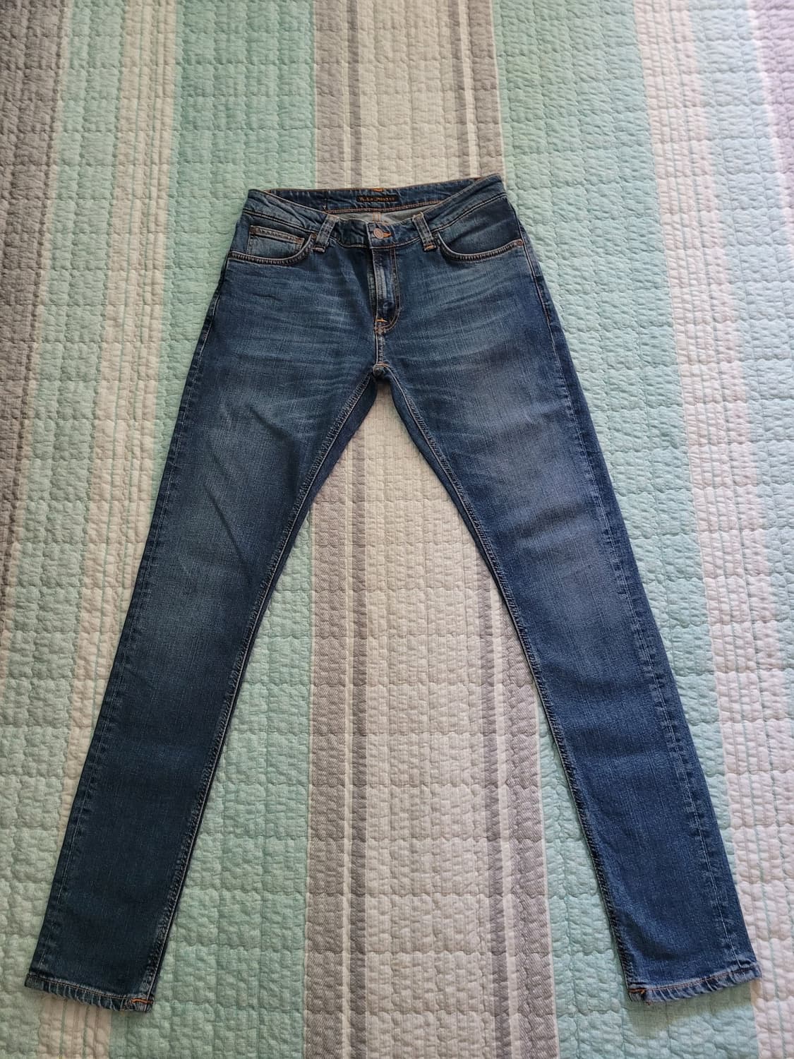 누디진 Nudie jean 스키니린 미드 에센틱 파워 중청진 30사이즈 상품이미지1