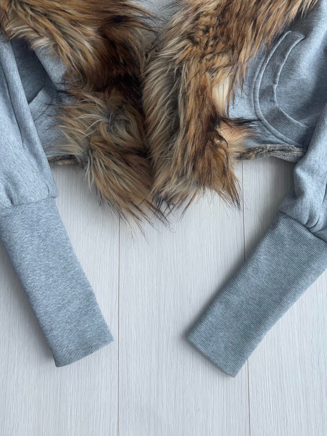 제이디드런던 퍼 트림 후드 상품이미지7