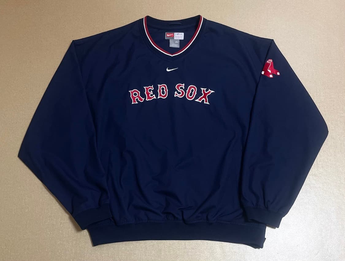 나이키 MLB 보스턴 레드삭스 풀오버 탑 네이비 상품이미지10