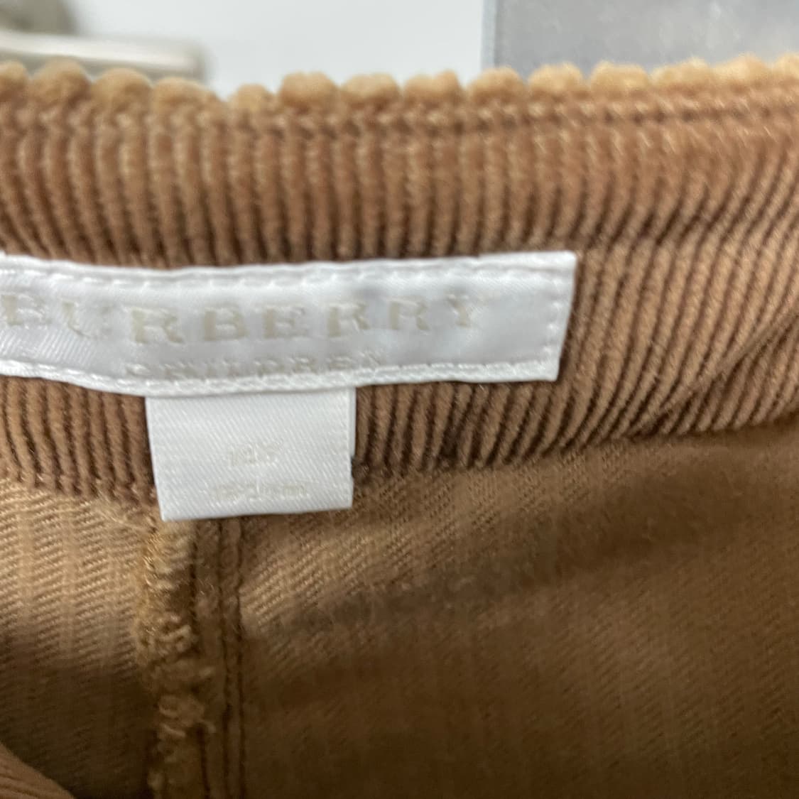 버버리 코듀로이 팬츠 브라운 14Y 상품이미지6