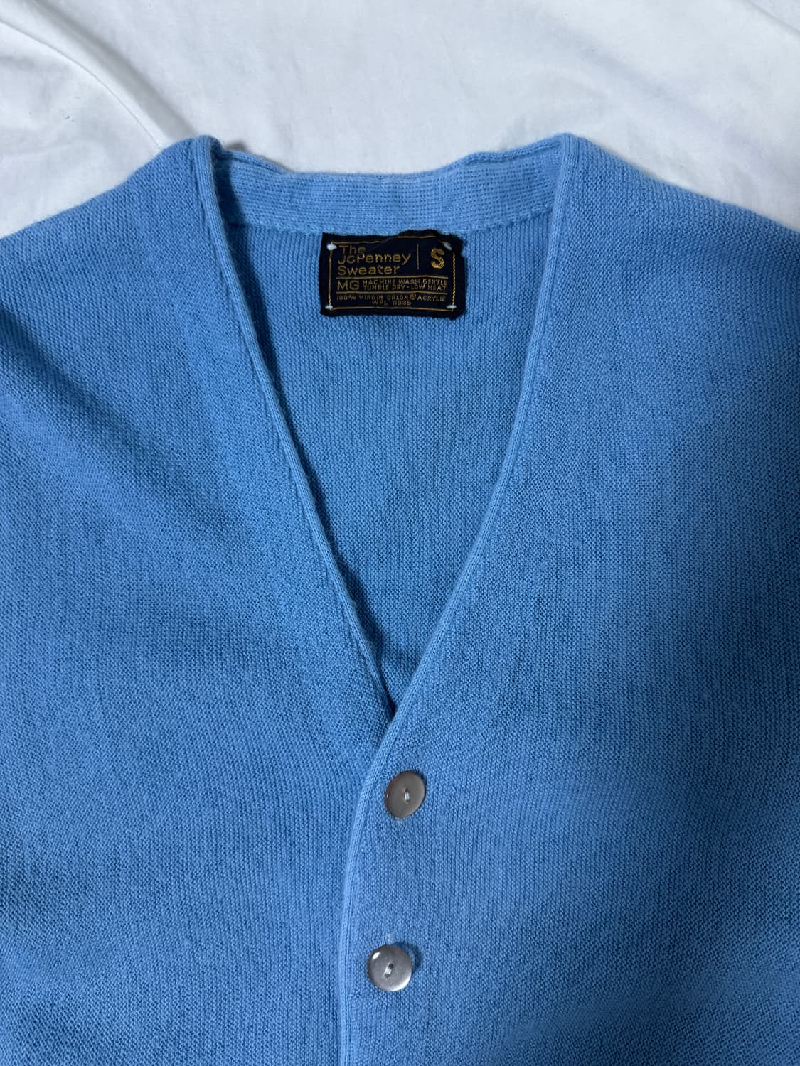 70s jc penney 오올론 아크릴 니트 가디건 상품이미지3