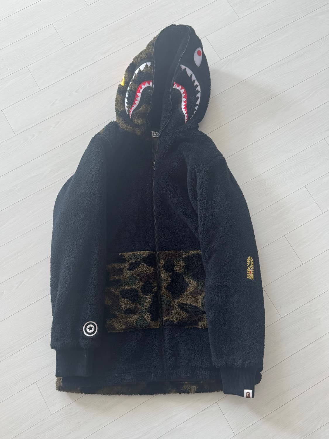 베이프(BAPE) 보아 타이거 샤크 풀 집업 후디 상품이미지3