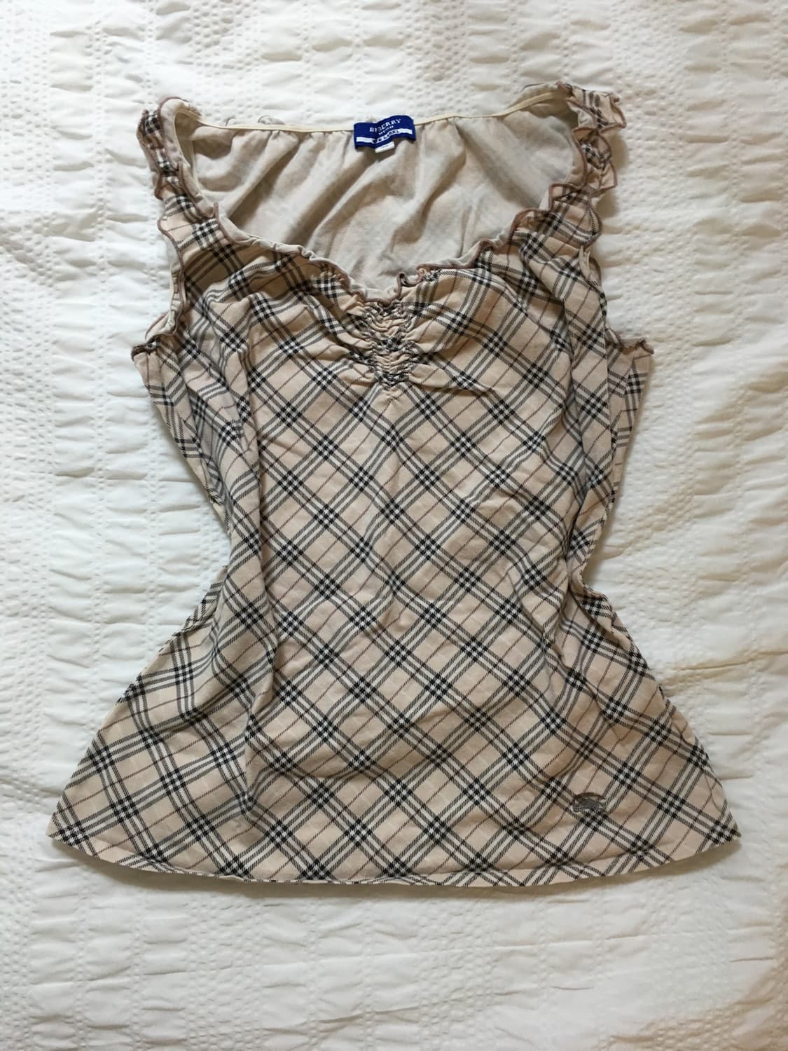 burberry bluelabel 노바체크 슬리브리스 상품이미지1