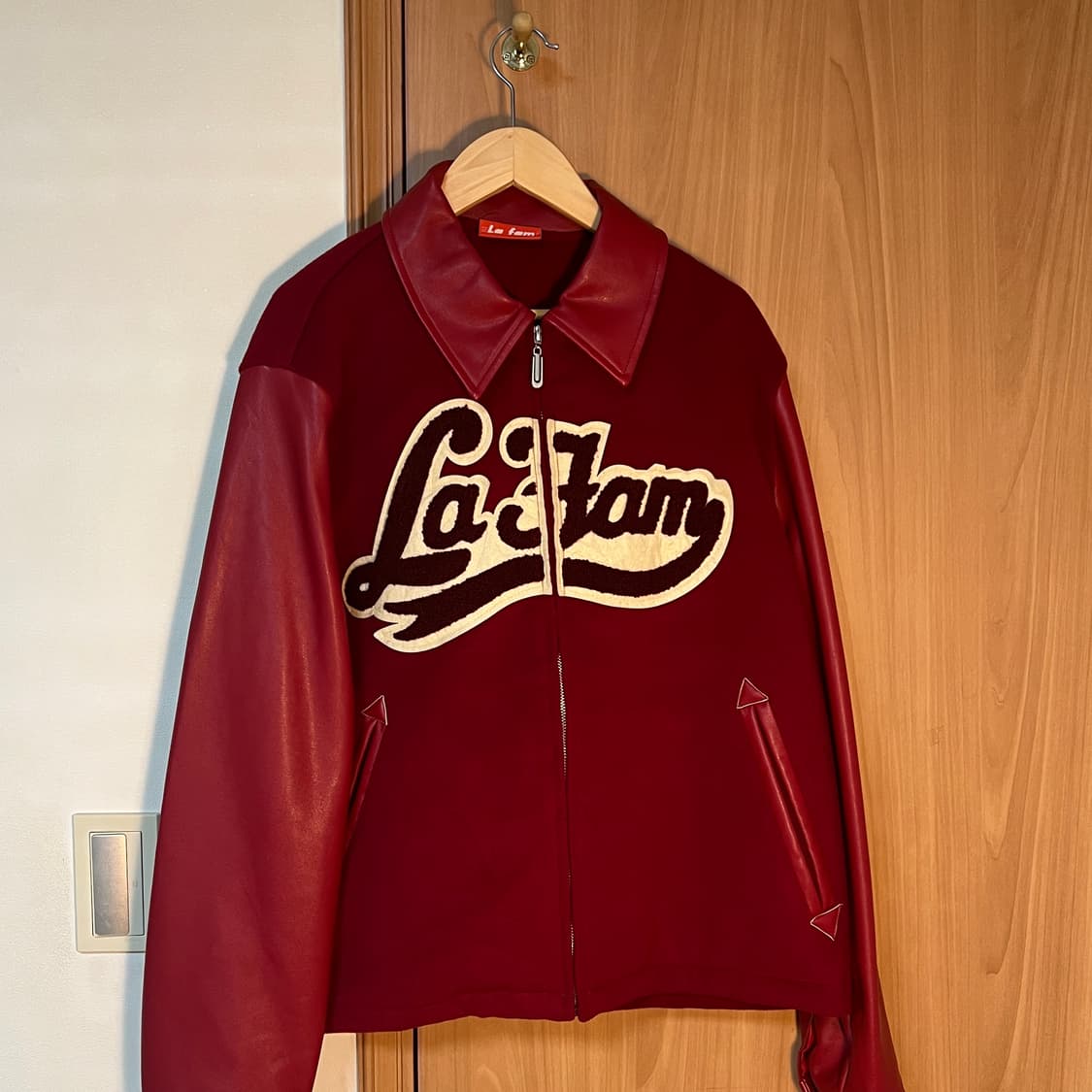 Lafam varsity red jacket  상품이미지2