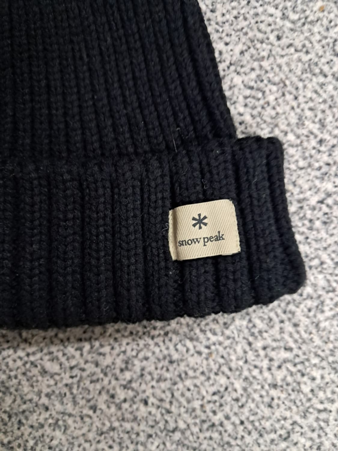 스노우피크 블랙 니트 비니 상품이미지2