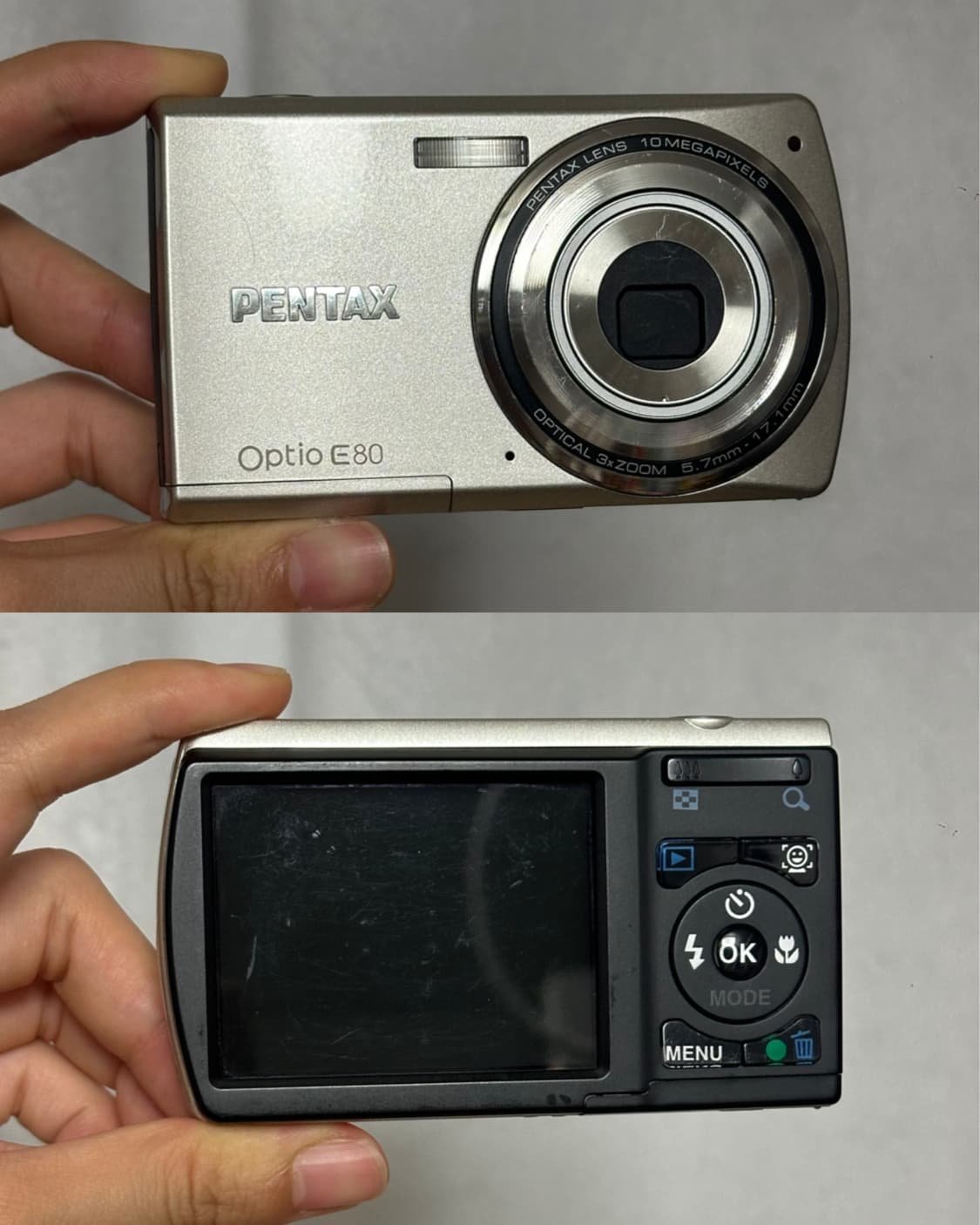 작례⭕️ 펜탁스 옵티오 E80 빈티지 디카 / 건전지디카 / 바로사용가능 상품이미지5