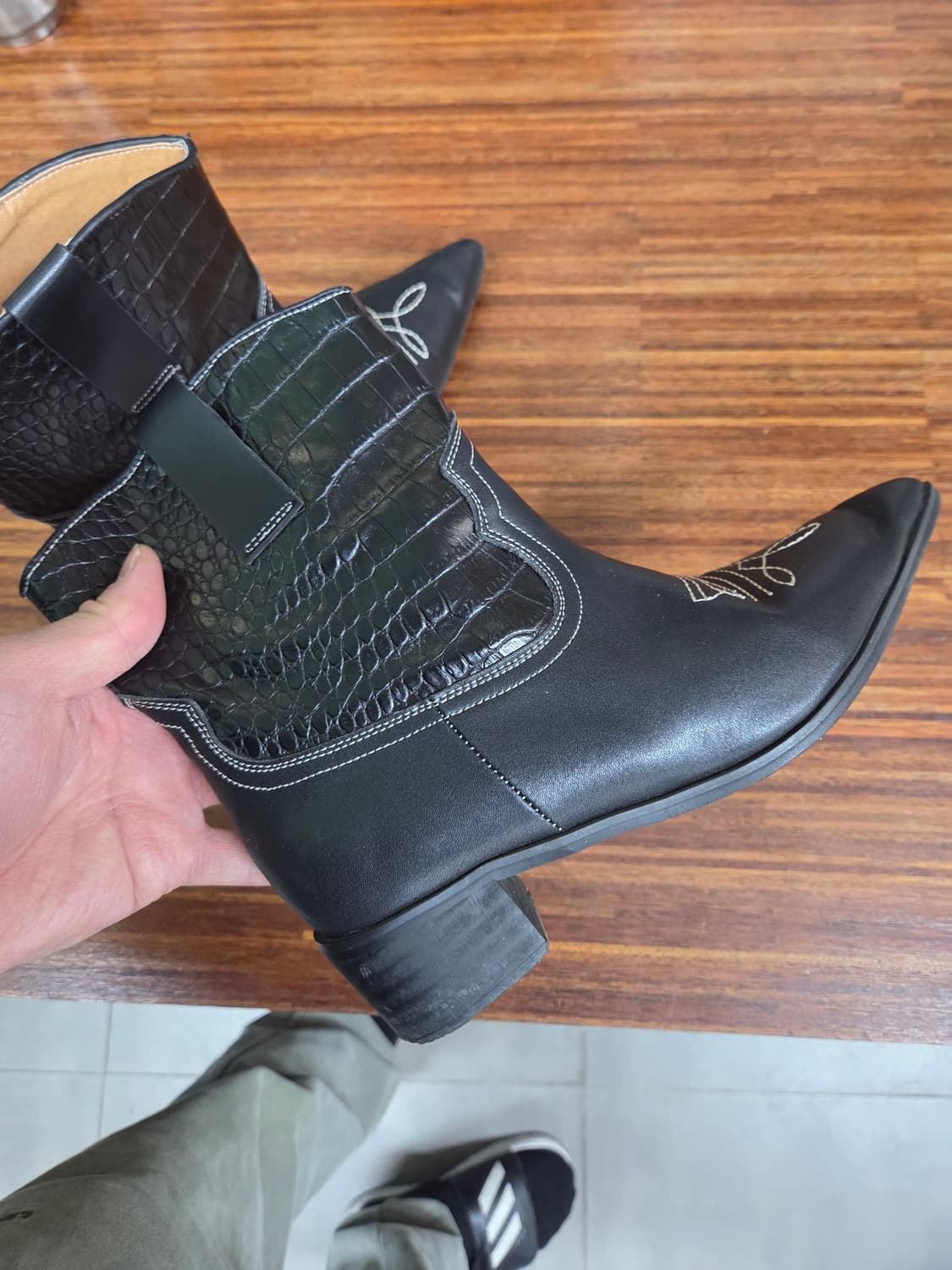 빈티지 여성 웨스턴 가죽 부츠 240 상품이미지6