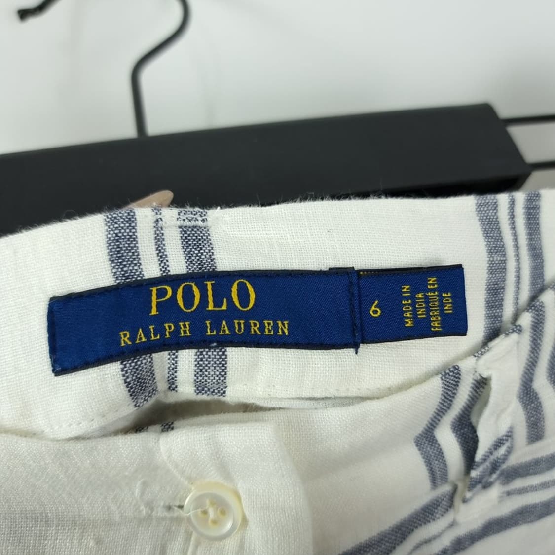 [폴로 랄프로렌] 기하학 패턴 린넨 버튼 롱스커트 M19636 상품이미지6