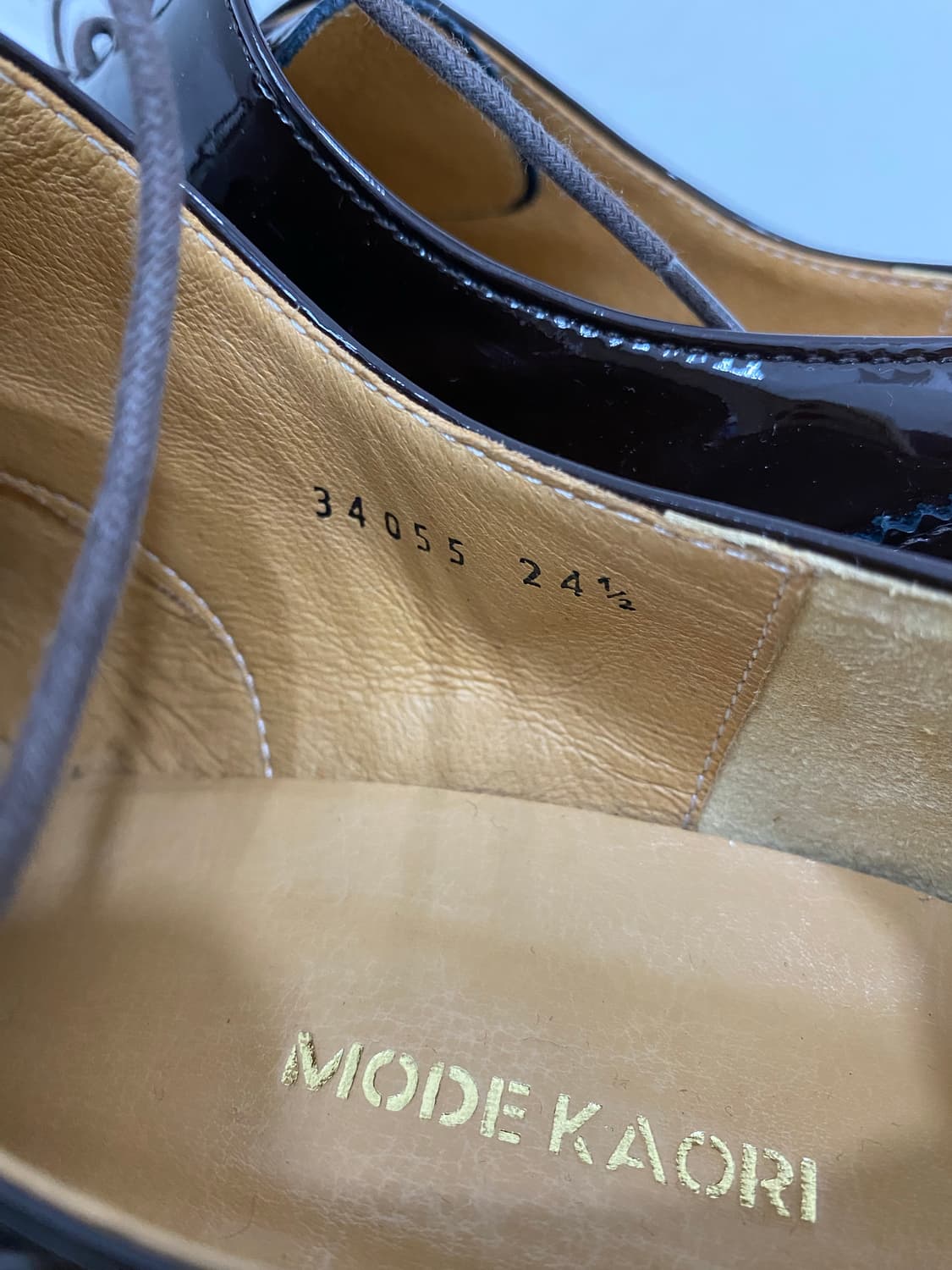 Mode Kaori 페이턴트 옥스포드 신발 상품이미지7