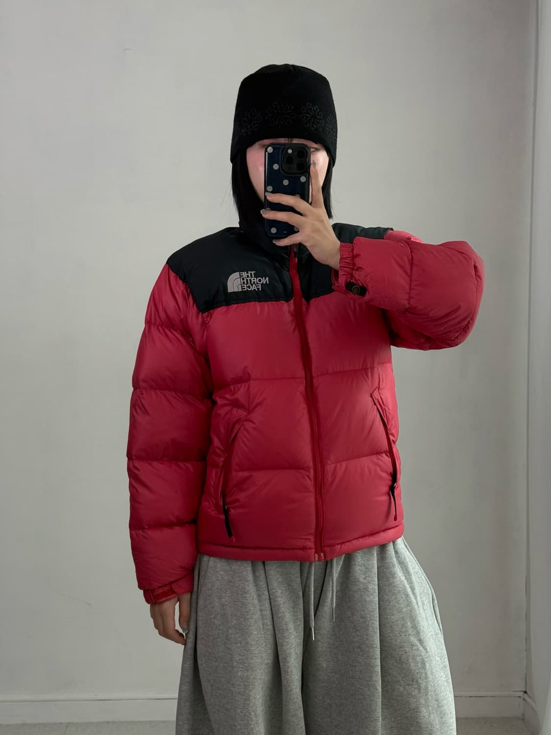 노스페이스 레드 눕시 패딩 상품이미지3