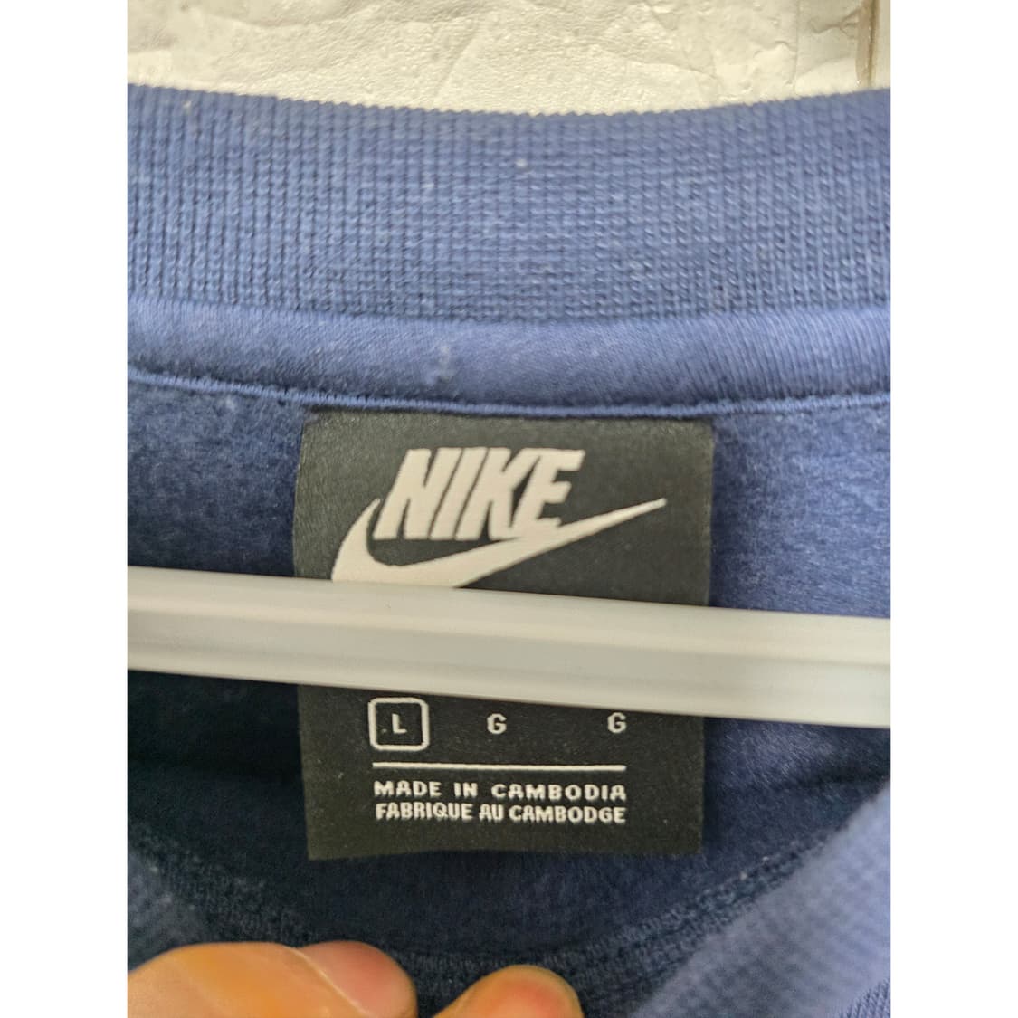 택포) 나이키 네이비 맨투맨 L 상품이미지2