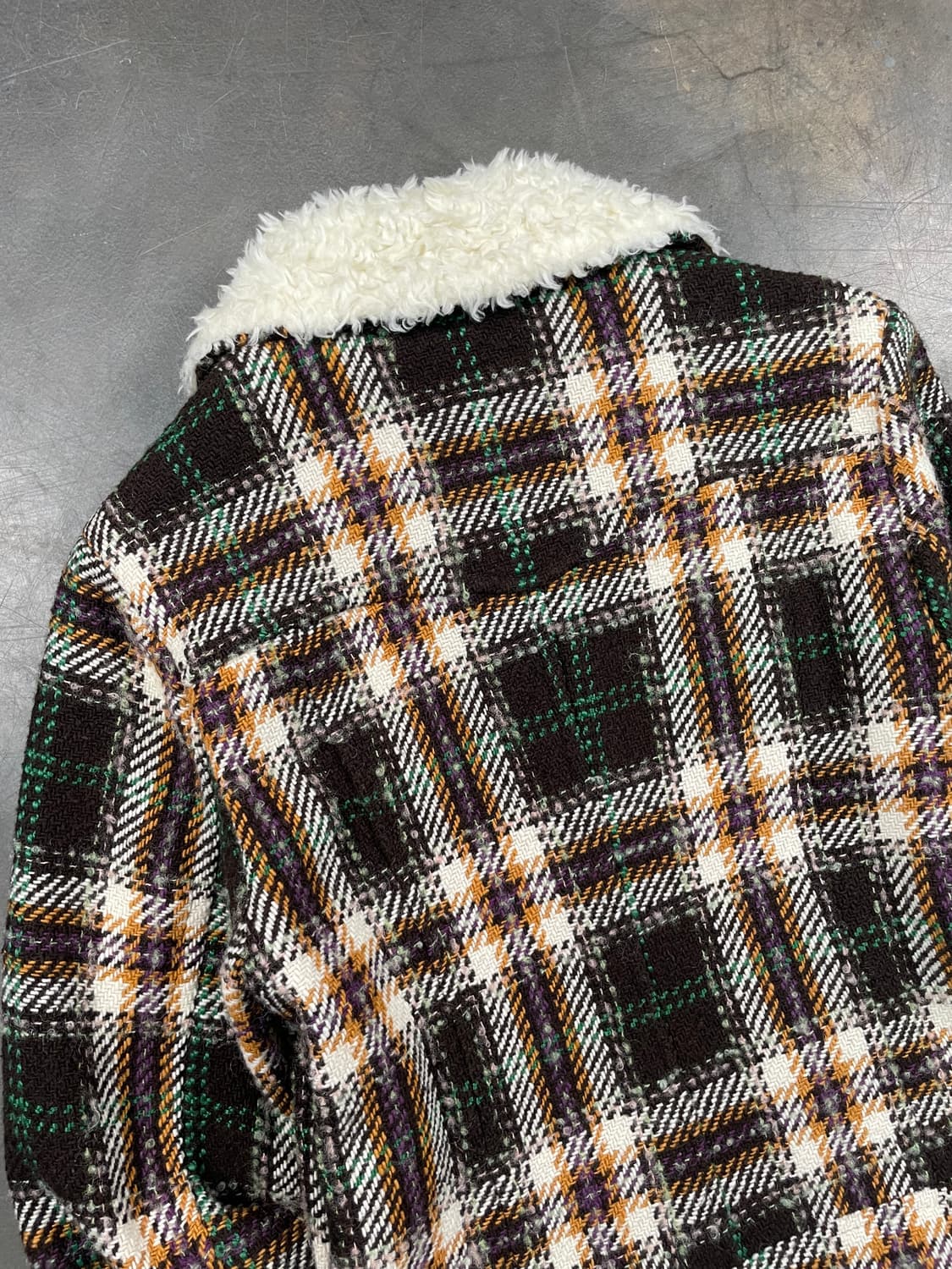 빈티지 타탄 체크 울 자켓 상품이미지7