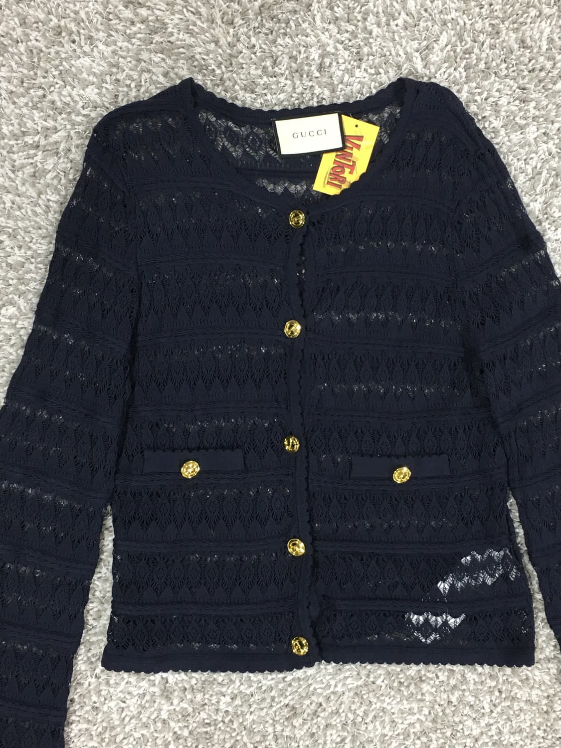 구찌 네이비 니트 가디건 상품이미지2