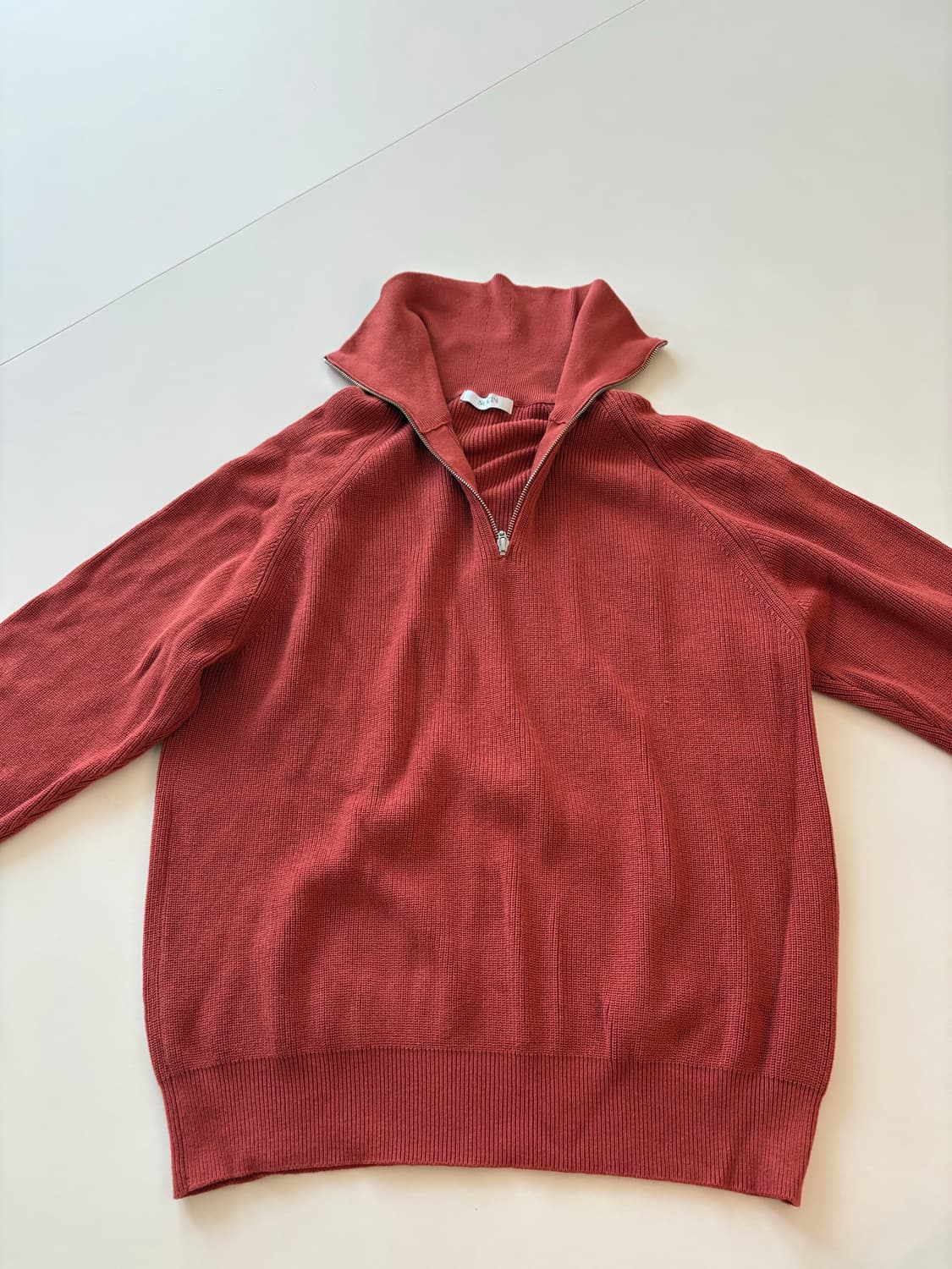 소신 하프짚업 니트 판매 상품이미지1