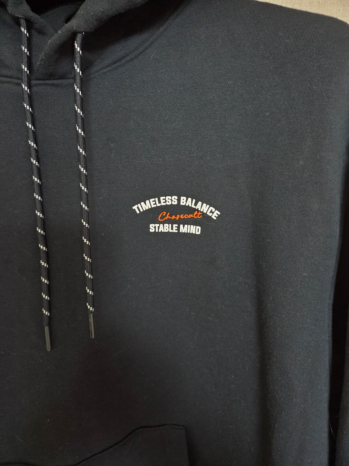 정품]웰메이드 네이비 안감기모 후드티 100 상품이미지4