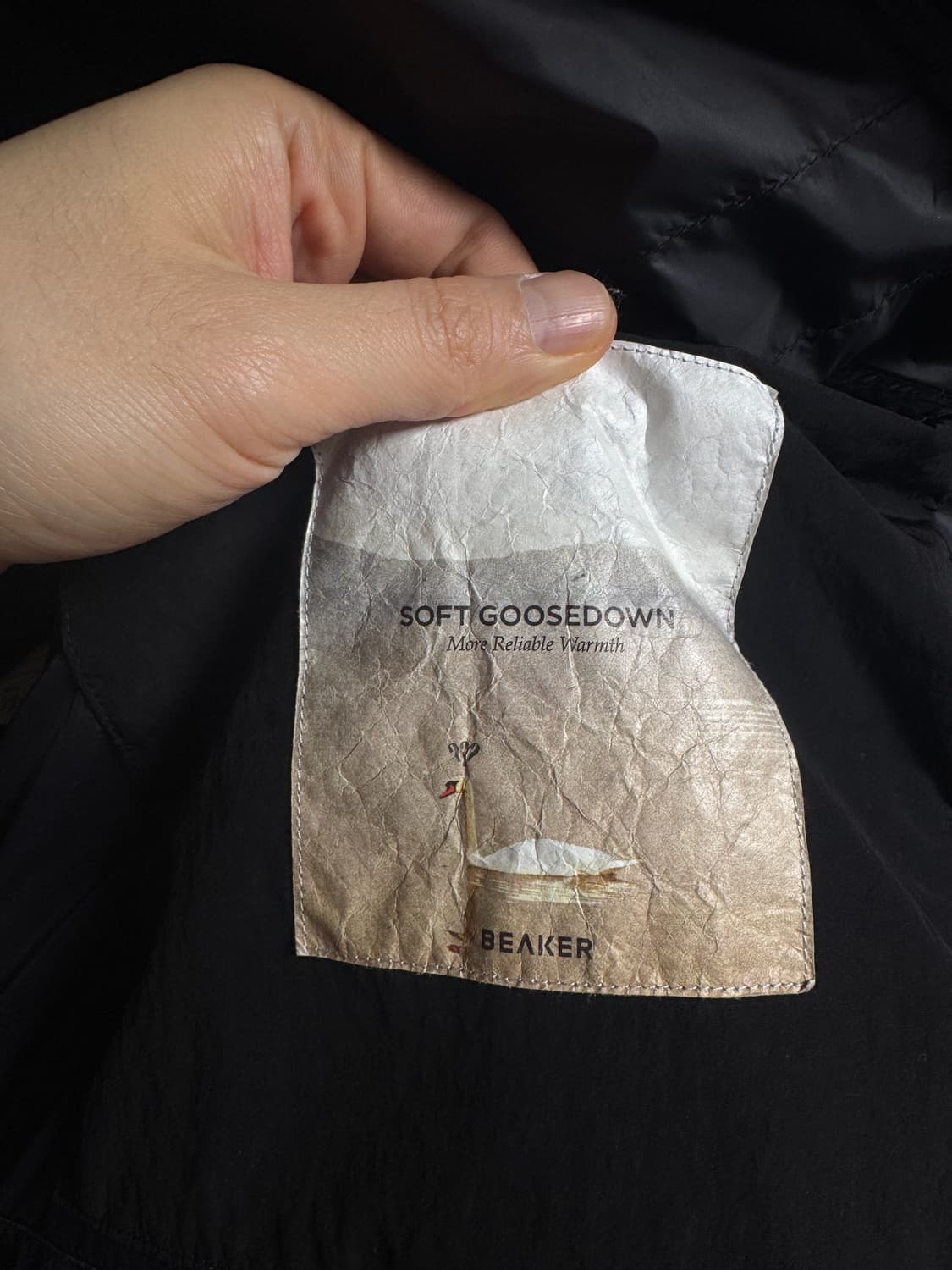 23FW 삼성물산 비이커 카라코람느낌 패딩 블랙 100~105 상품이미지4