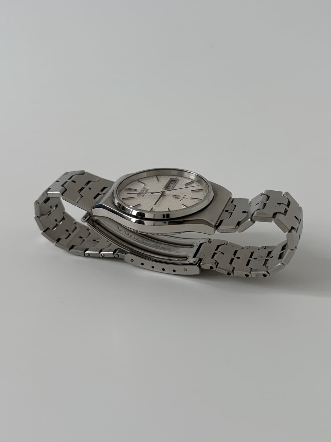 70s TYPE2 texture dial silver quartz 상품이미지6
