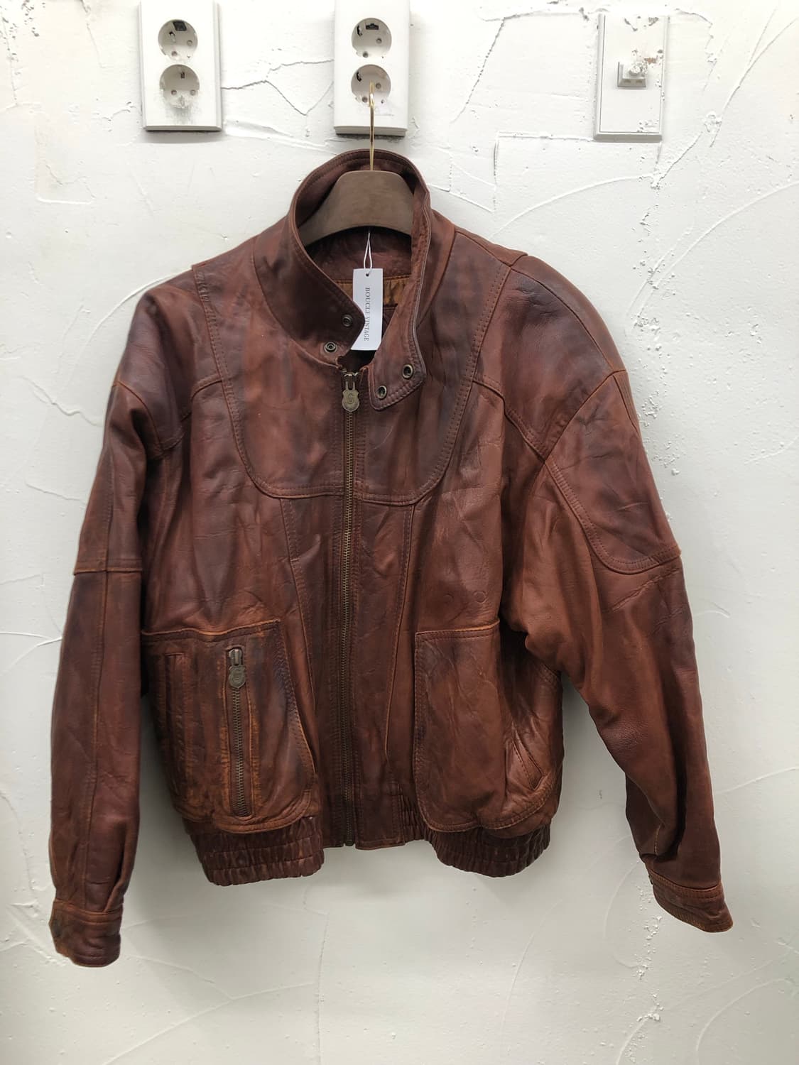 지아니 발렌티노 양가죽 봄버 자켓 상품이미지1