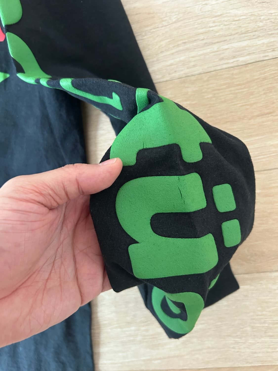 스투시 x CPFM 스포츠 롱슬리브 티셔츠 블랙 라지 헤 상품이미지2