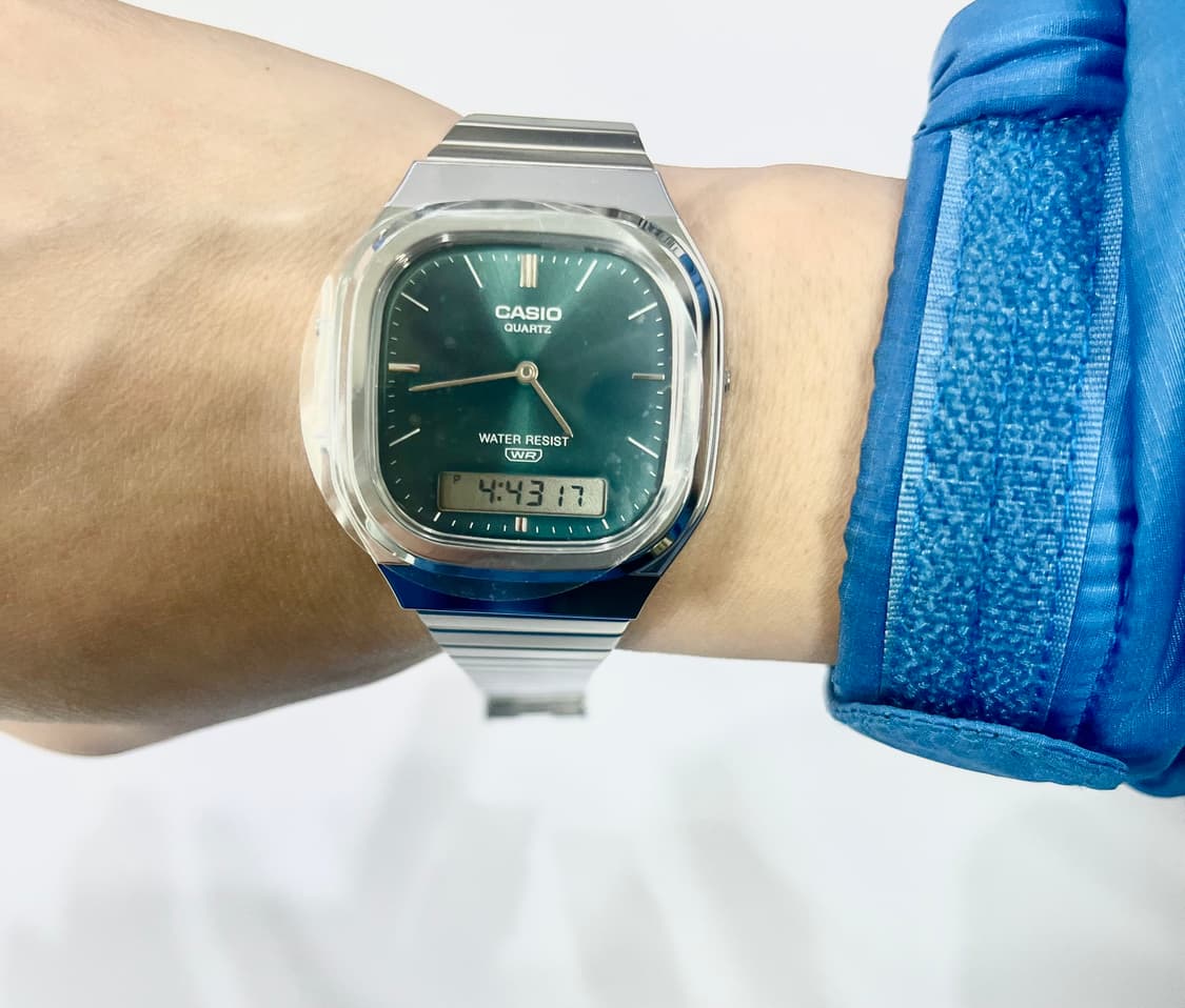 카시오 메탈 스퀘어 블루 시계 새상품 :) 상품이미지5