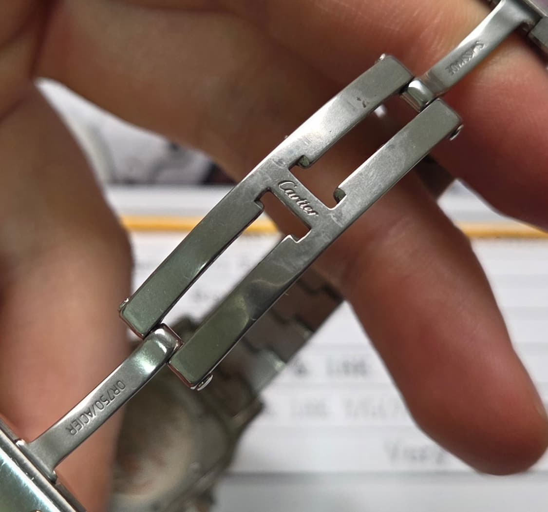 까르띠에 산토스 갈베 18K콤비 쿼츠 여성용 (감정서 포함) 상품이미지8