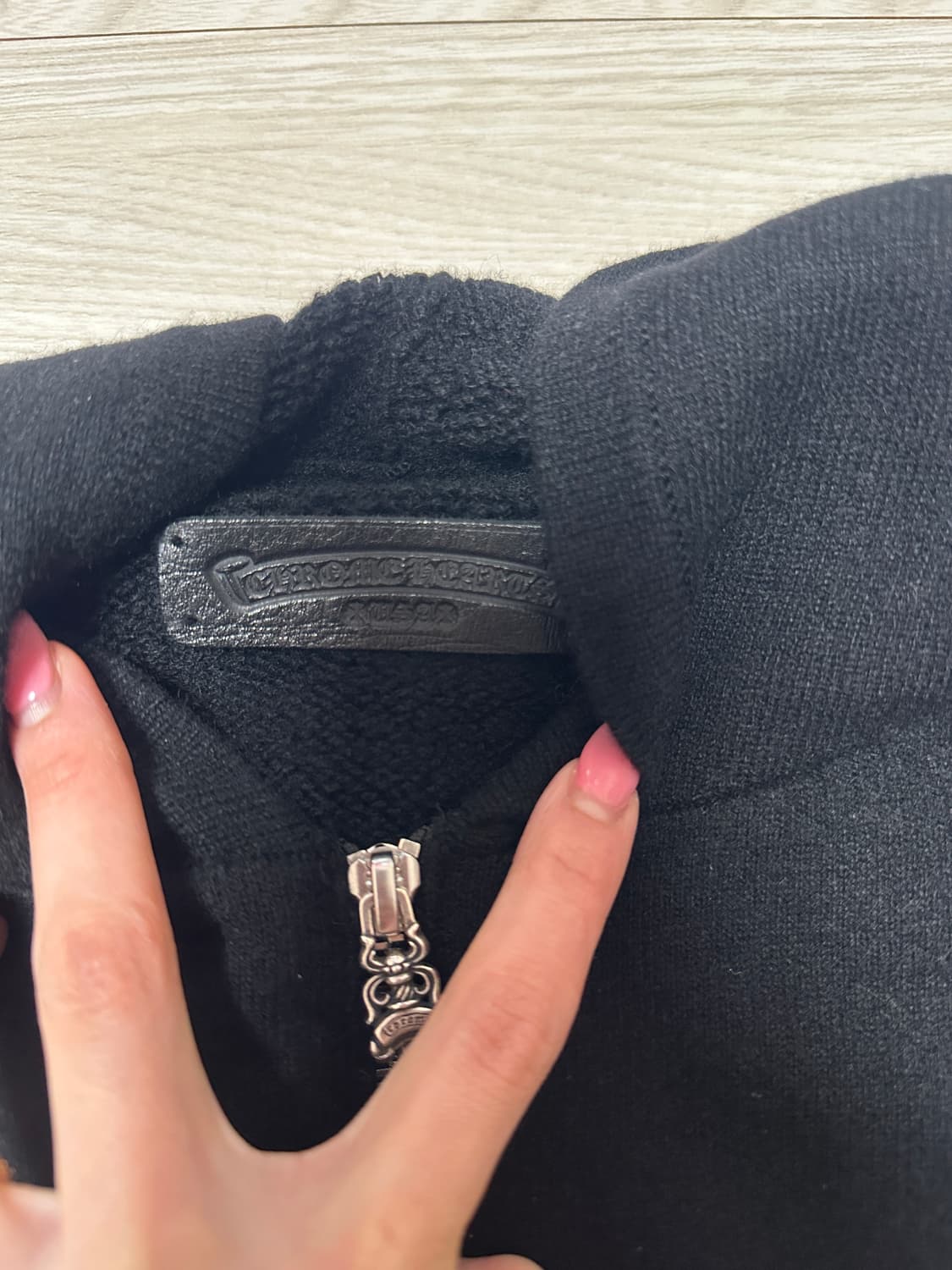 새상품)크롬하츠 캐시미어 플로랄 후드집업 상품이미지3