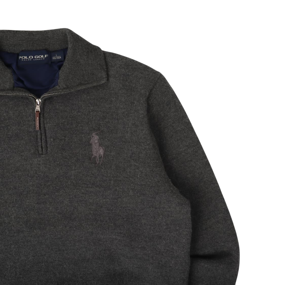 폴로 랄프로렌 그레이 빅포니 하프집업 니트 상품이미지3