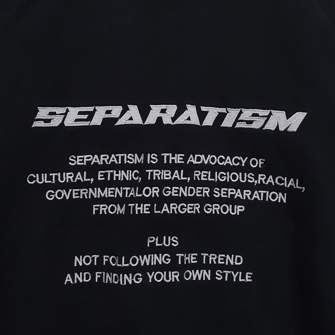 실측 XL) Fwoh SEPARATISM 레터링 오버핏 후드티 스웻셔츠 상품이미지2