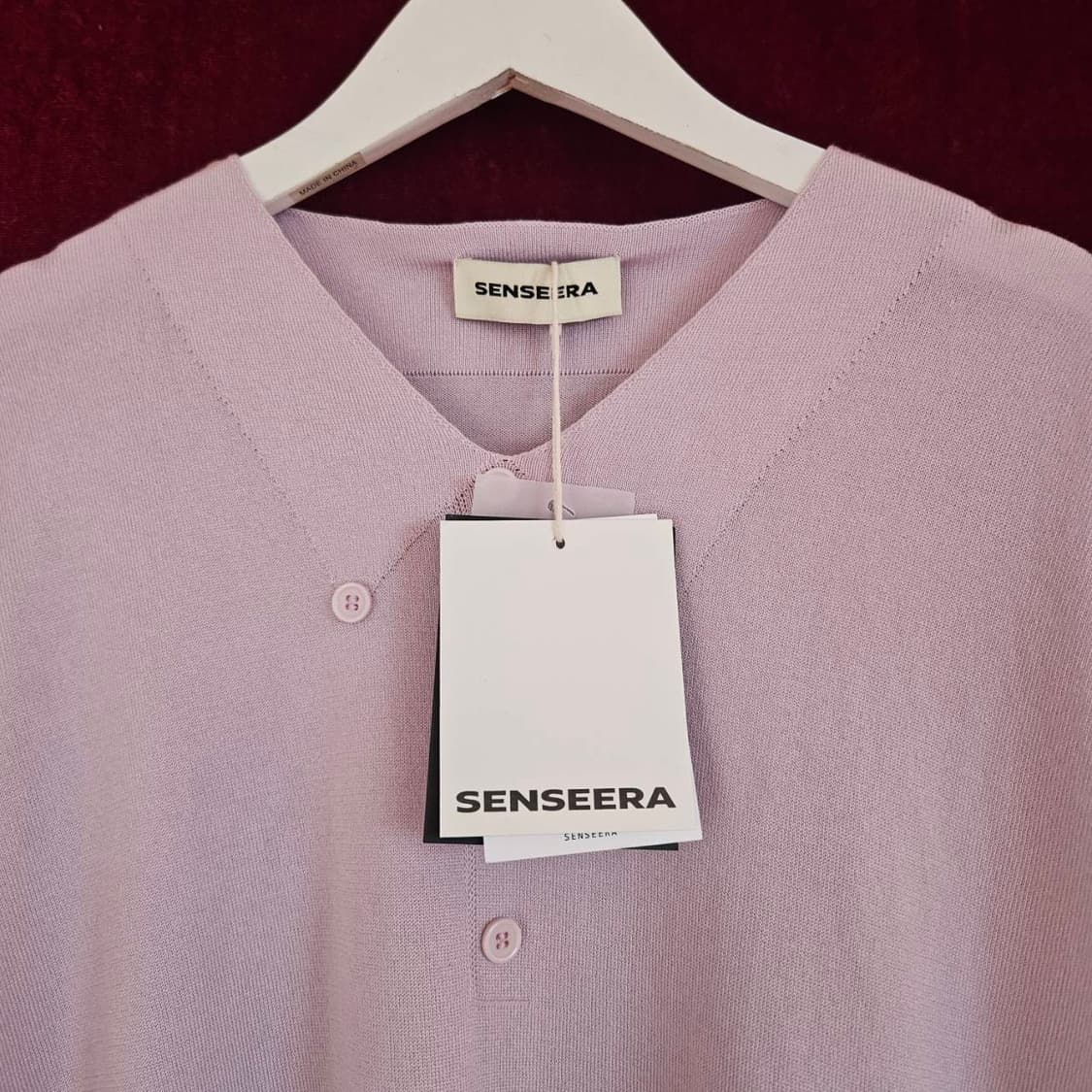 (새상품)센스에라(Senseera) 텐셀(Tencel) 반팔 니트 상품이미지5