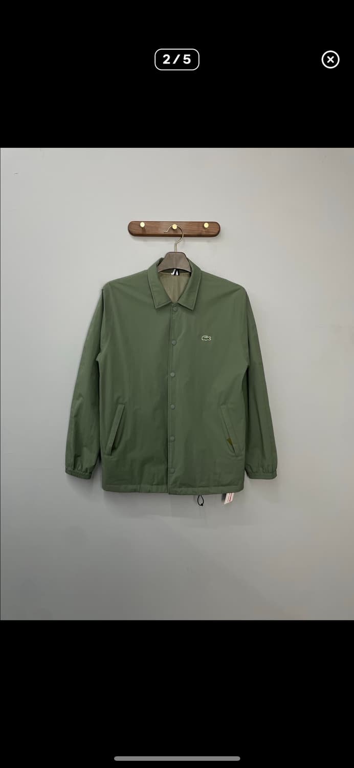라코스테 로고 자수 그린 코치자켓 A3263 상품이미지2