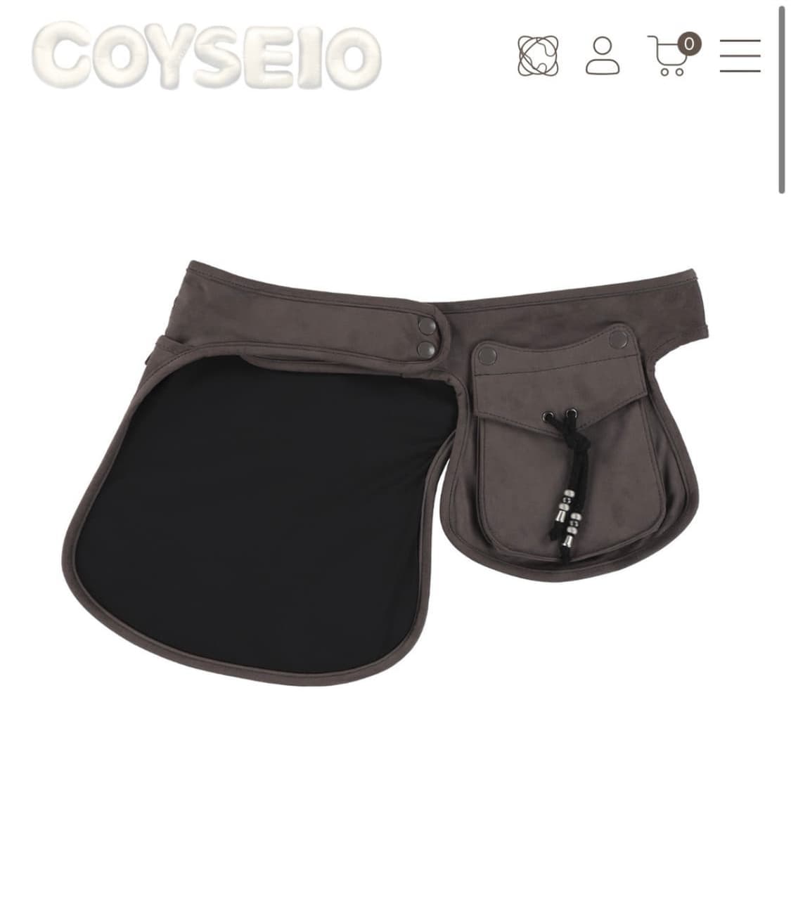 코이세이오 벨트백 브라운 상품이미지3