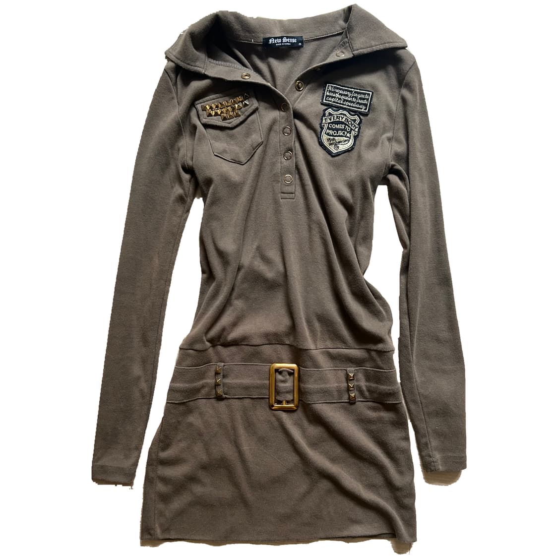 New Sense y2k belt stud one-piece 상품이미지1